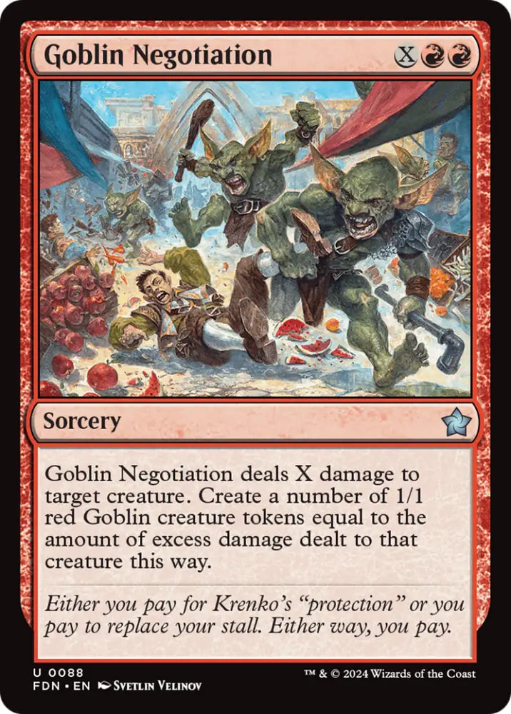 Goblin Negotiation [Foundations] - MTG Single