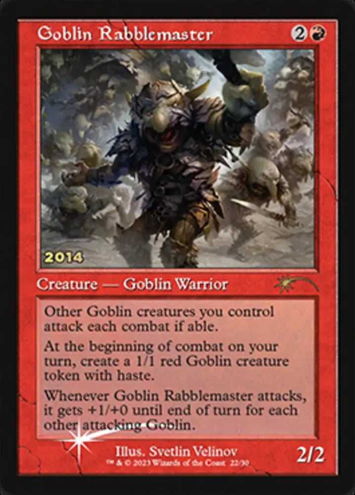 Goblin Rabblemaster [30th Anniversary Promos] - MTG Single