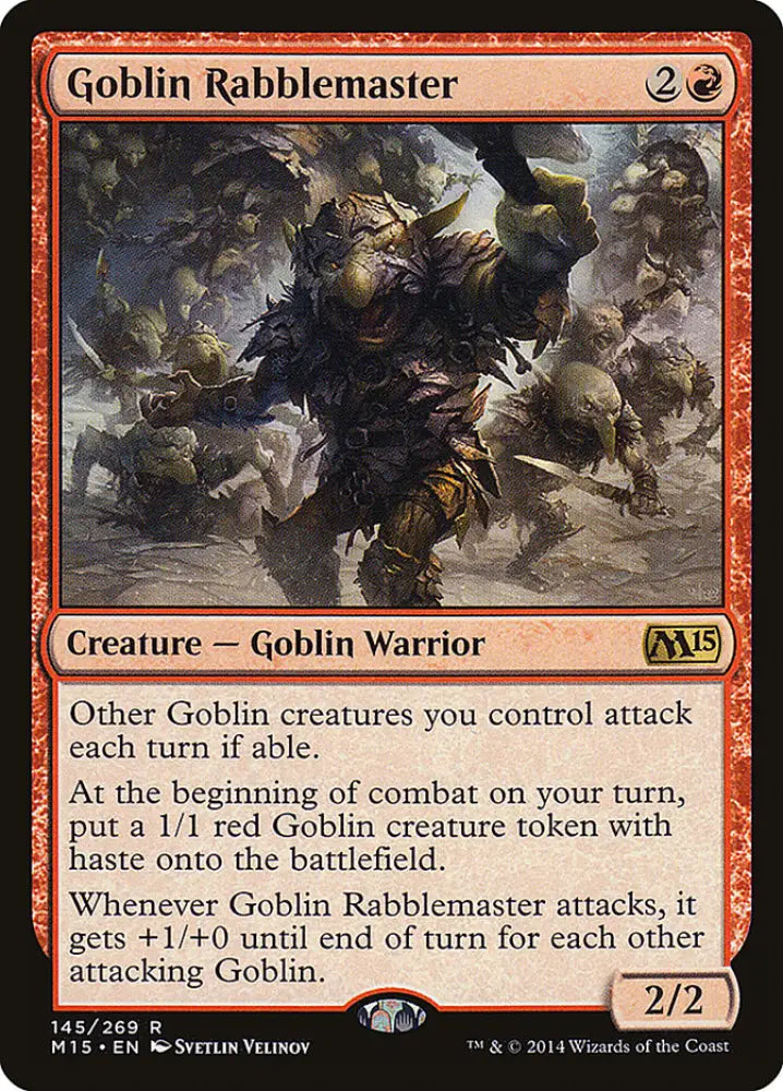 Goblin Rabblemaster [Magic 2015] - MTG Single