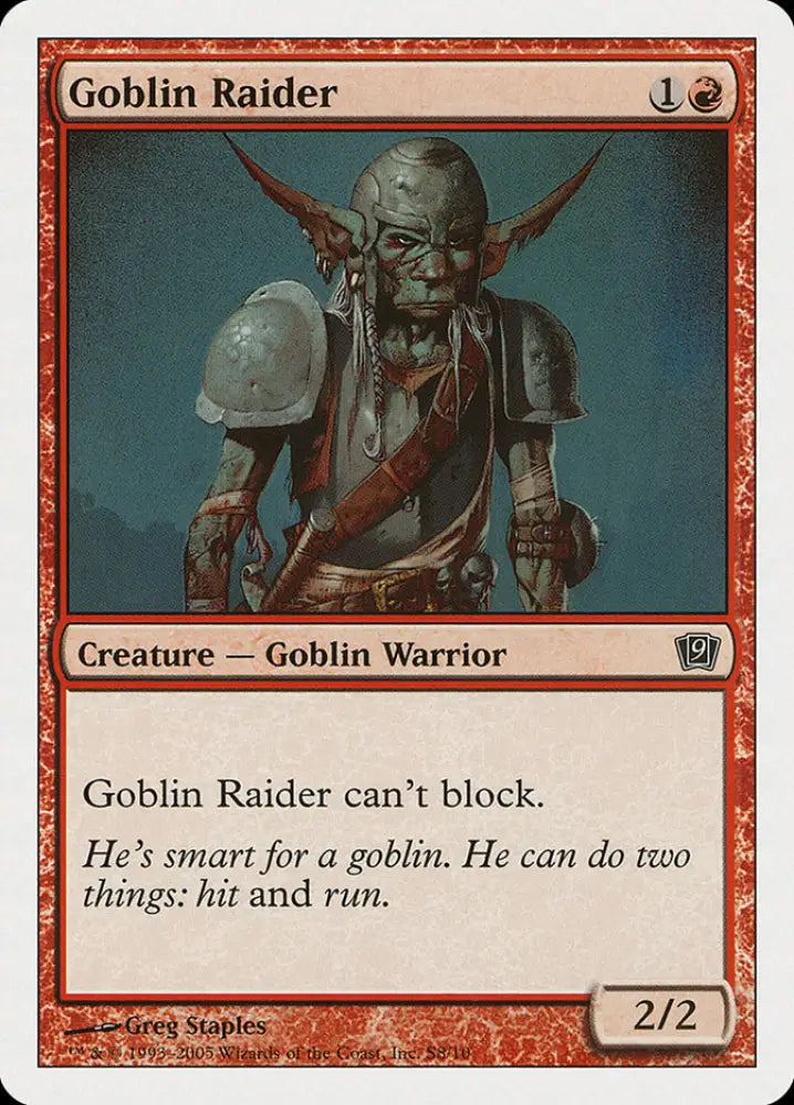Goblin Raider [Ninth Edition] - MTG Single