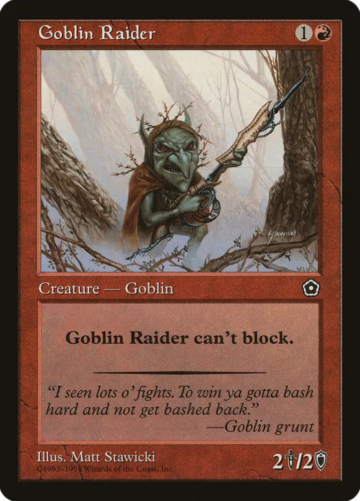 Goblin Raider [Portal Second Age] - MTG Single