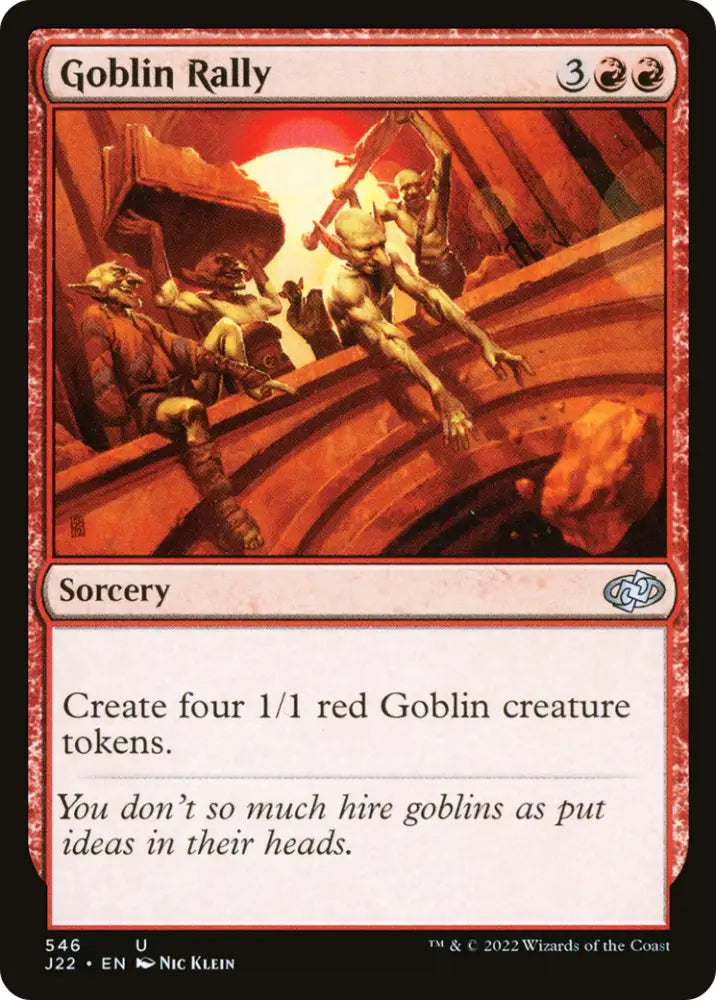 Goblin Rally [Jumpstart 2022] - MTG Single