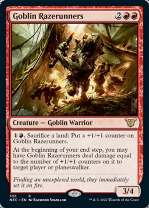 Goblin Razerunners [Kamigawa: Neon Dynasty Commander] - MTG Single