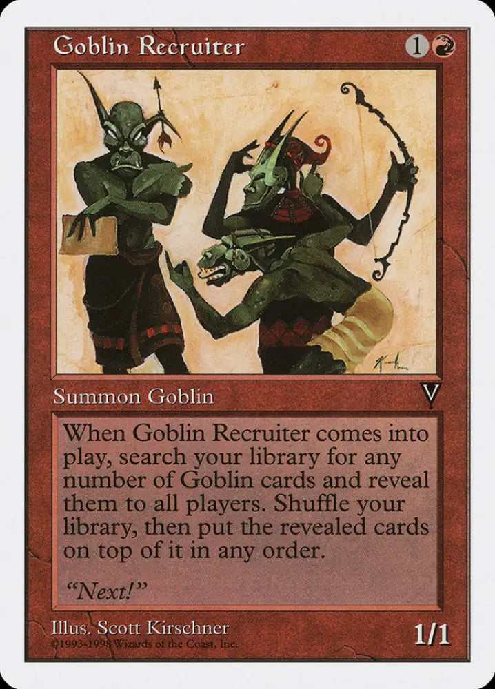 Goblin Recruiter [Anthologies] - MTG Single