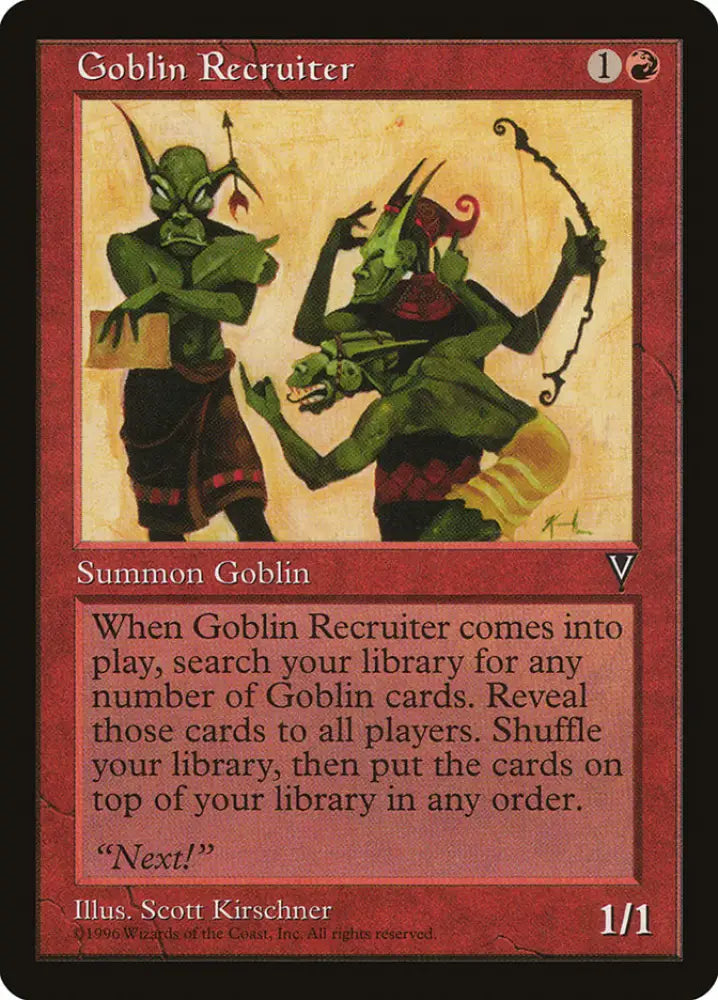Goblin Recruiter [Visions] - MTG Single