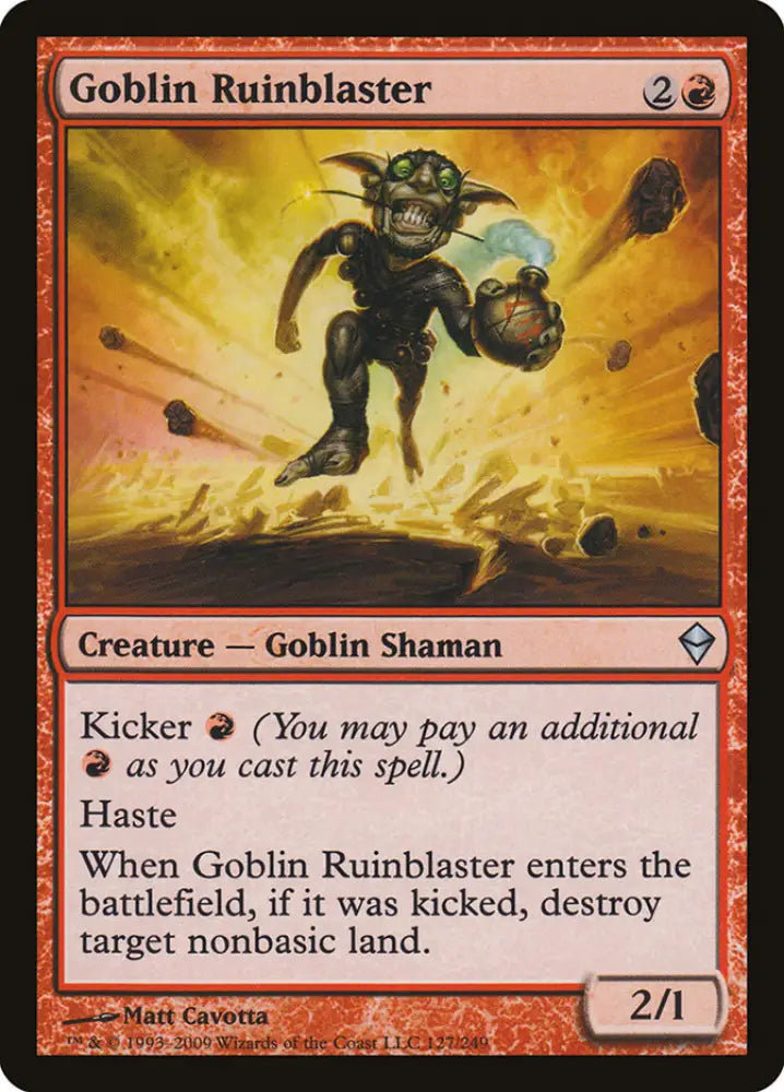 Goblin Ruinblaster [Zendikar] - MTG Single