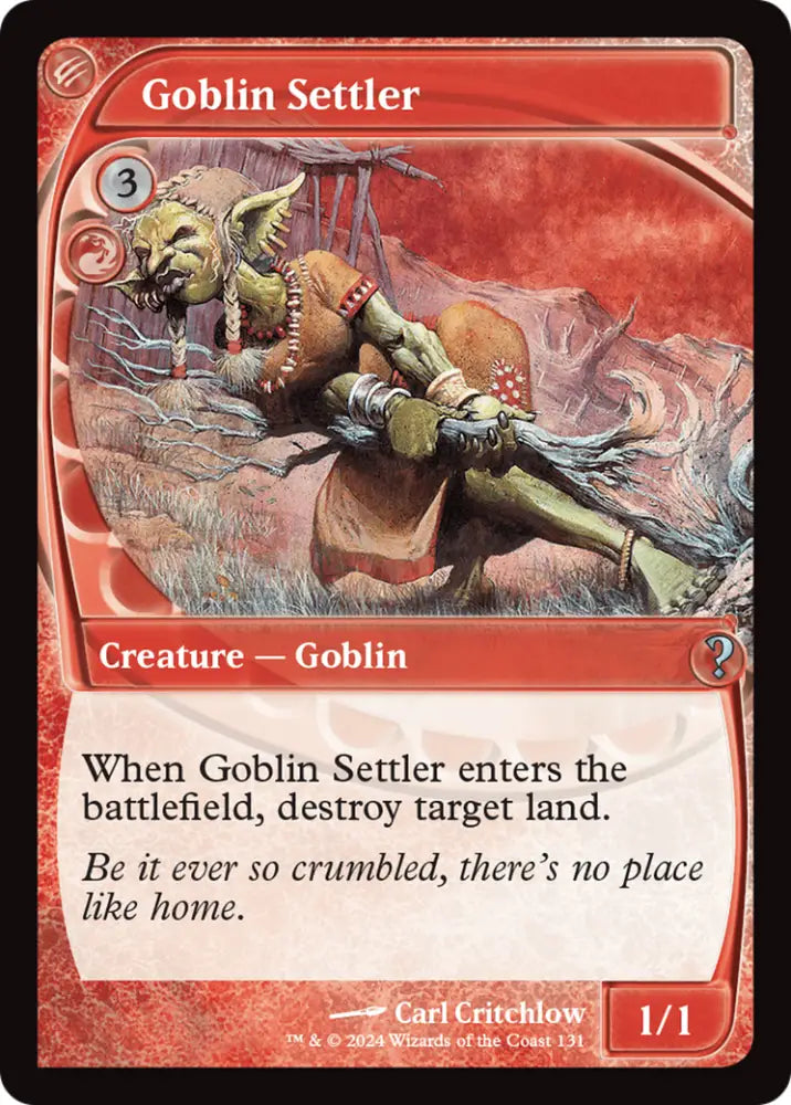 Goblin Settler (Future Sight) [Mystery Booster 2] - MTG Single