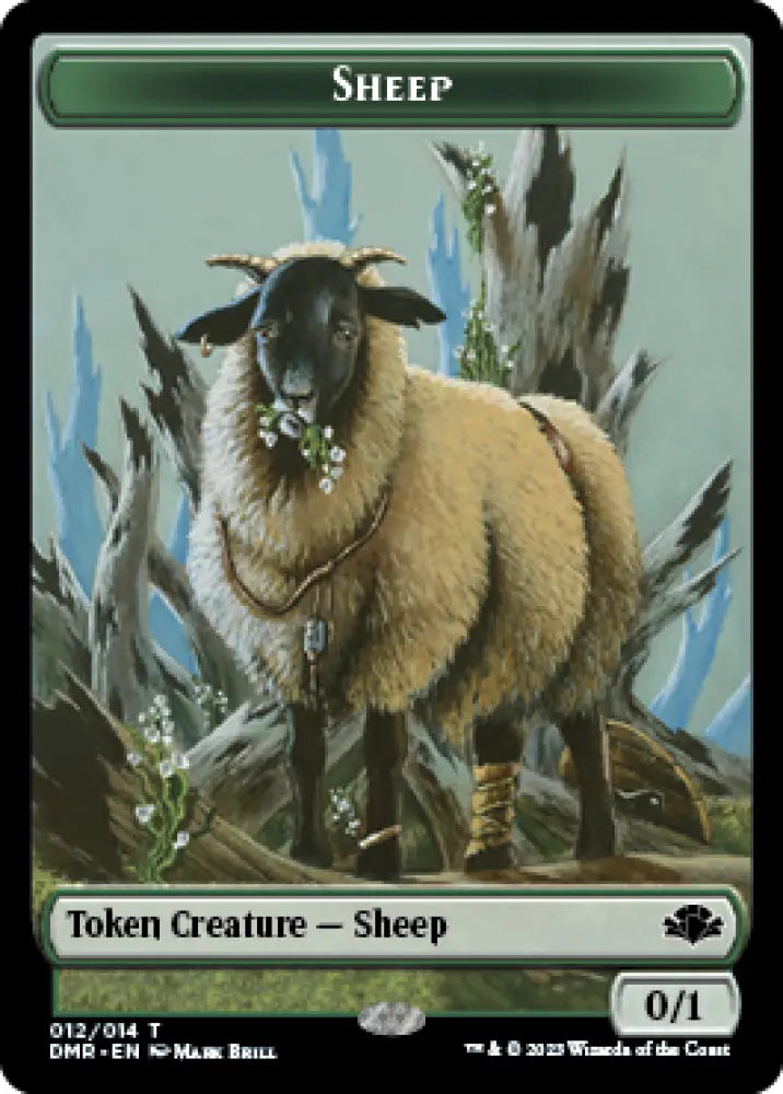 Goblin // Sheep Double-Sided Token [Dominaria Remastered Tokens] - MTG Single