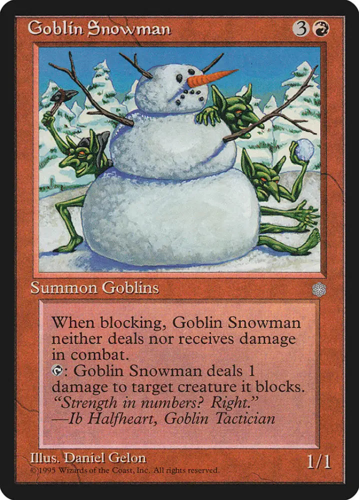 Goblin Snowman [Ice Age] - MTG Single