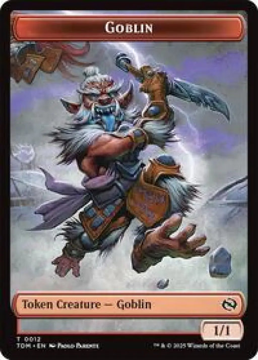 Goblin // Soldier (0004) Double-Sided Token (12 // 4) [Tarkir: Dragonstorm Commander]