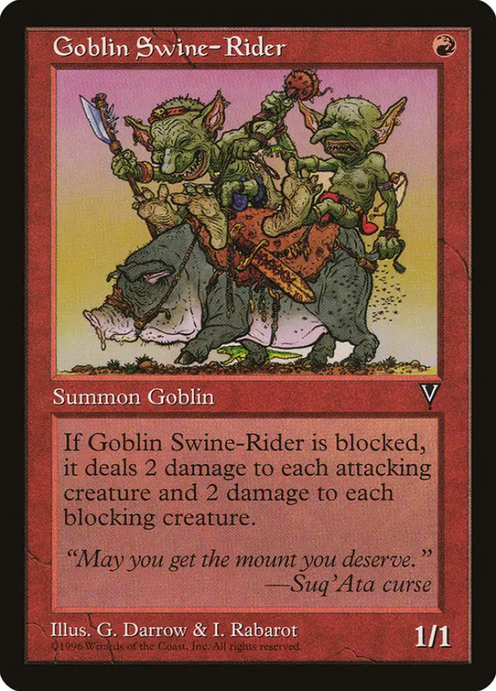 Goblin Swine-Rider [Visions] - MTG Single