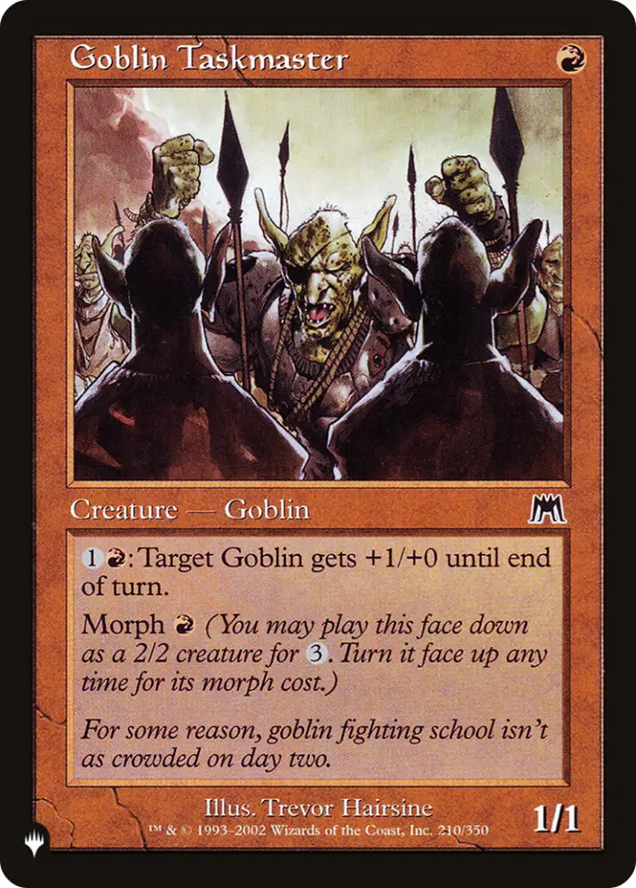 Goblin Taskmaster [The List] - MTG Single