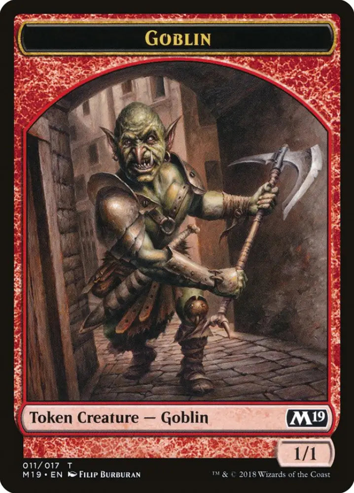 Goblin Token [Core Set 2019 Tokens] - MTG Single