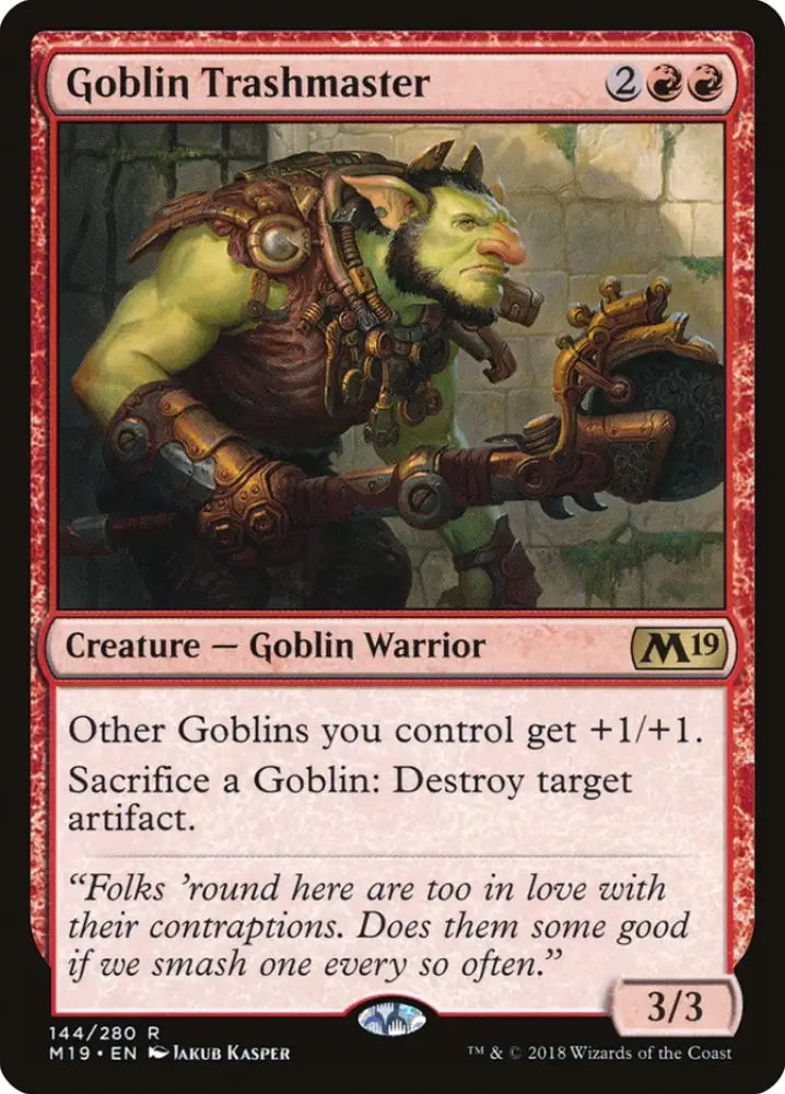 Goblin Trashmaster [Core Set 2019] - MTG Single