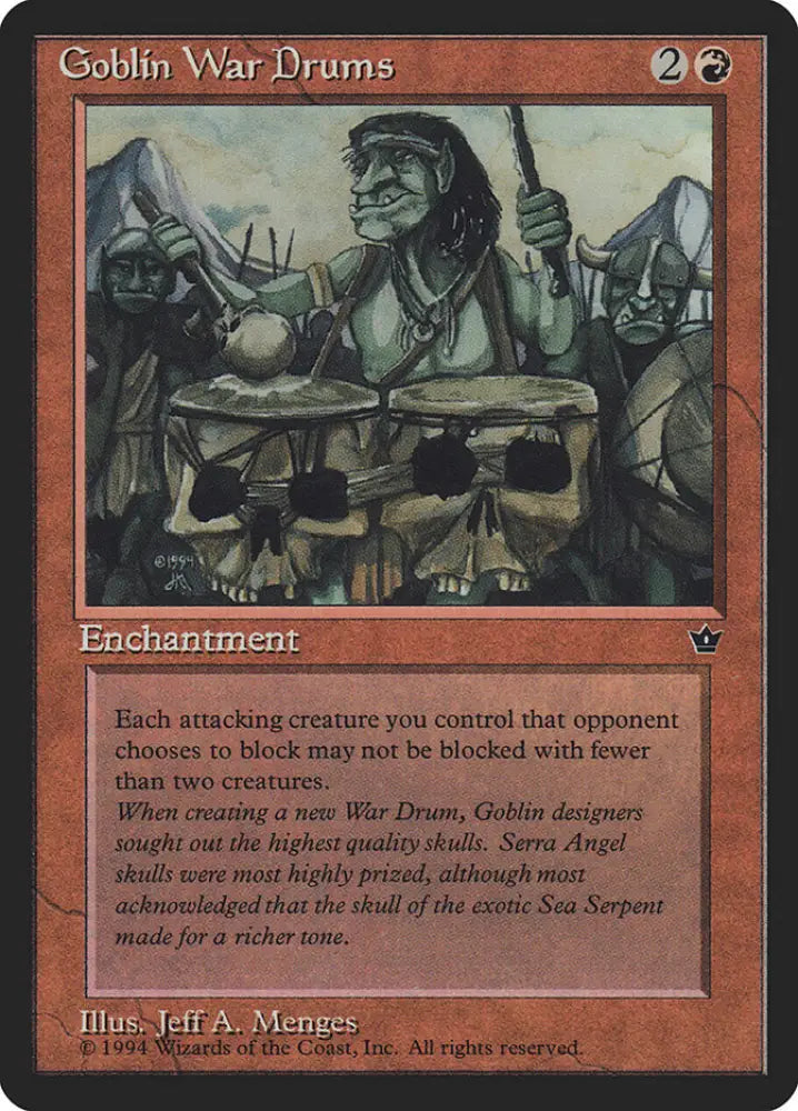 Goblin War Drums (Jeff A. Menges) [Fallen Empires] - MTG Single
