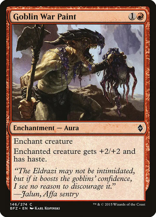 Goblin War Paint [Battle for Zendikar] - MTG Single