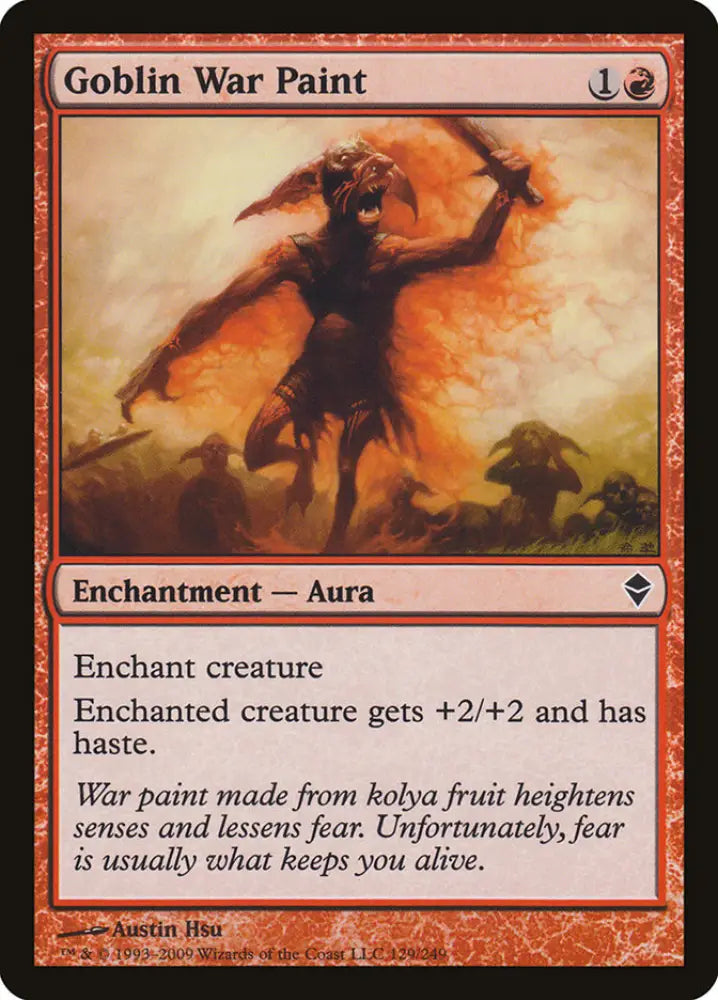 Goblin War Paint [Zendikar] - MTG Single