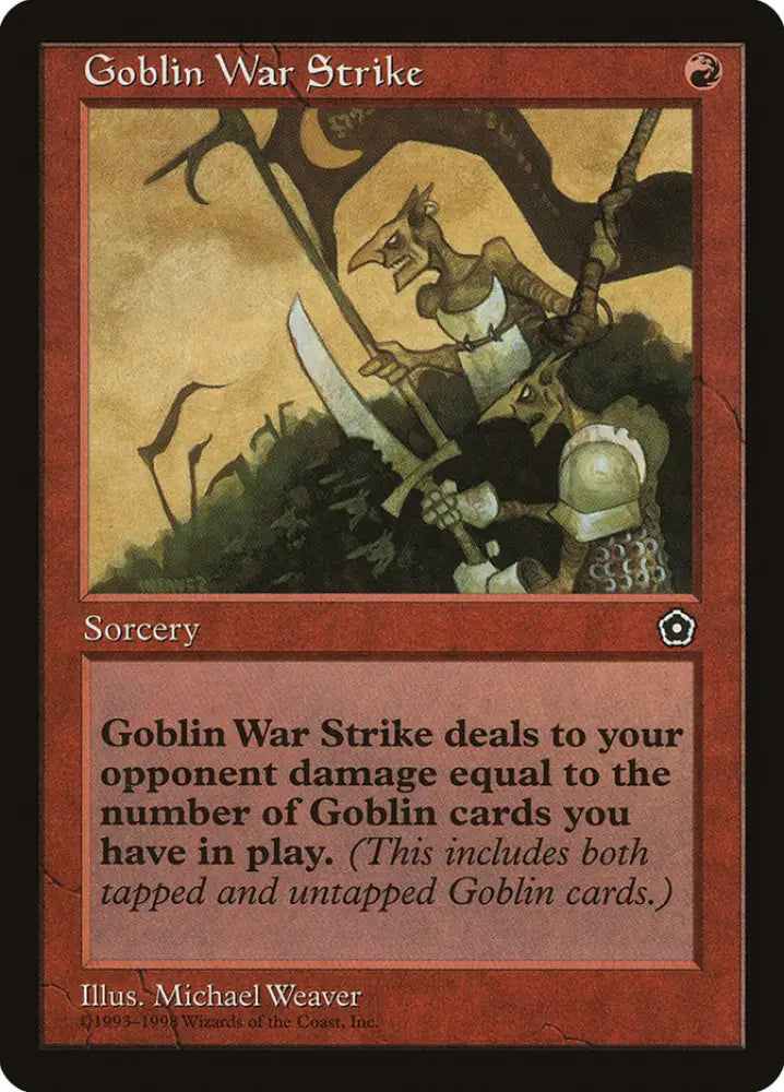 Goblin War Strike [Portal Second Age] - MTG Single