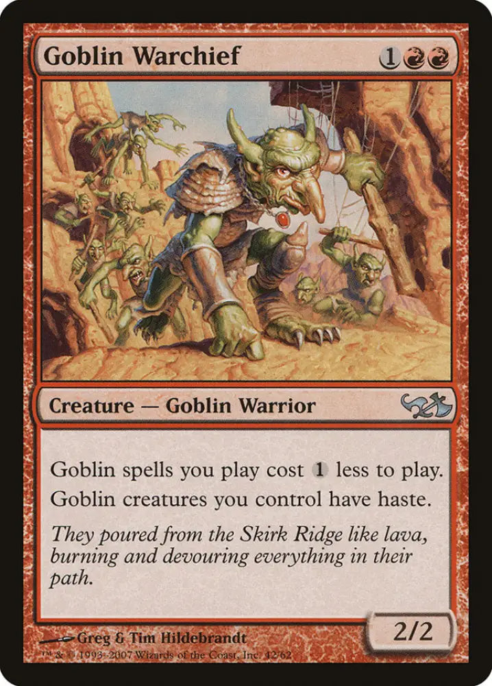 Goblin Warchief [Duel Decks: Elves vs. Goblins] - MTG Single