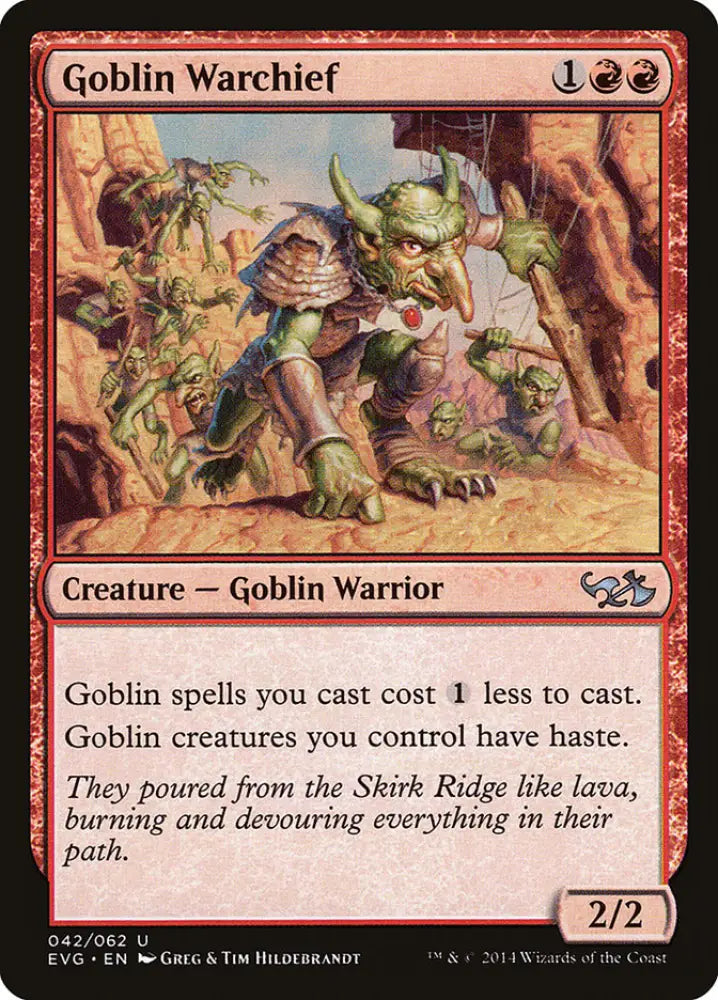 Goblin Warchief (Elves vs. Goblins) [Duel Decks Anthology] - MTG Single