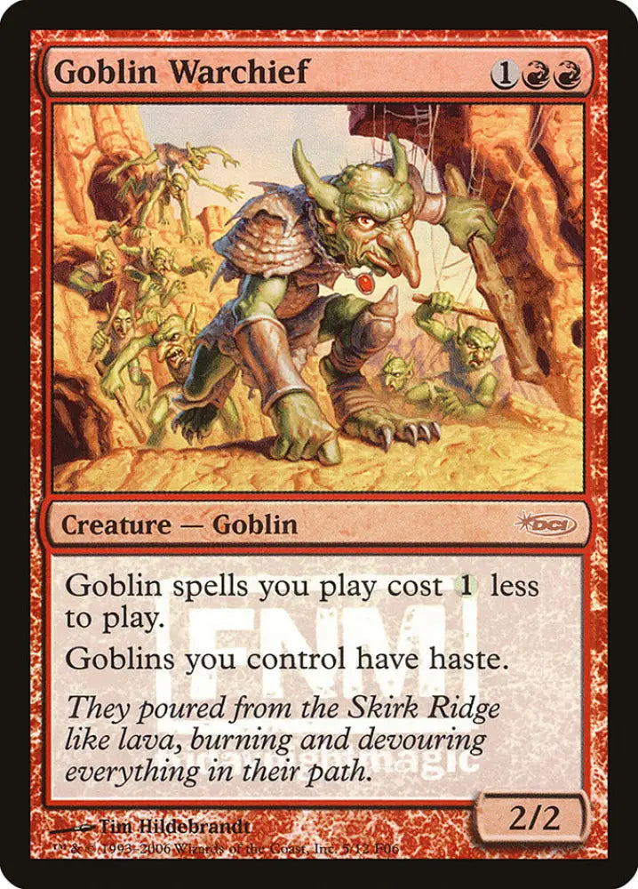 Goblin Warchief [Friday Night Magic 2006] - MTG Single