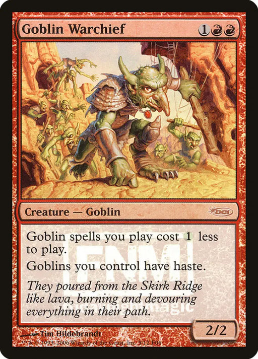 Goblin Warchief [Friday Night Magic 2006] - MTG Single