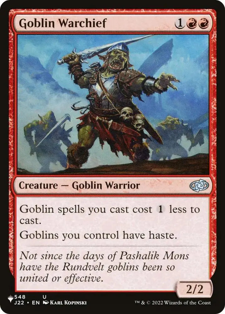 Goblin Warchief (J22) (548) [The List]
