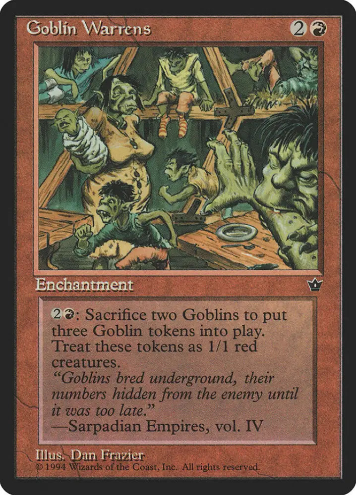 Goblin Warrens [Fallen Empires] - MTG Single