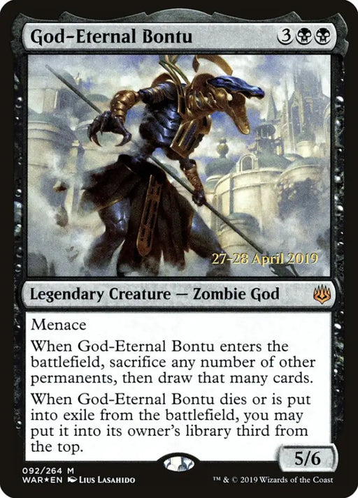 God-Eternal Bontu [War of the Spark Prerelease Promos] - MTG Single
