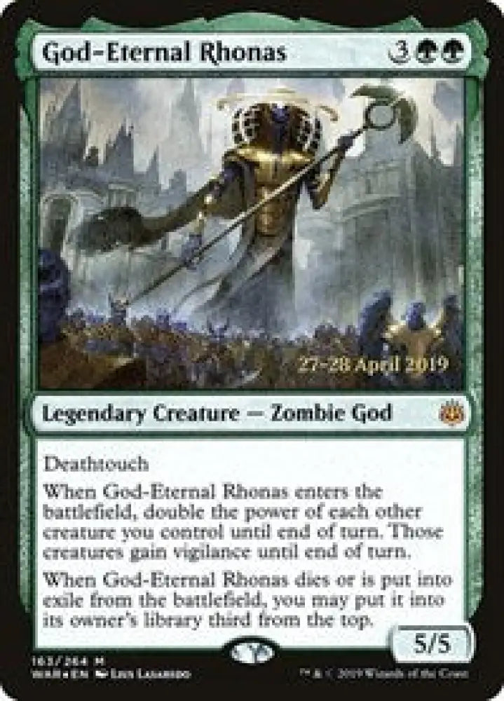 God-Eternal Rhonas (163) [Prerelease Cards]