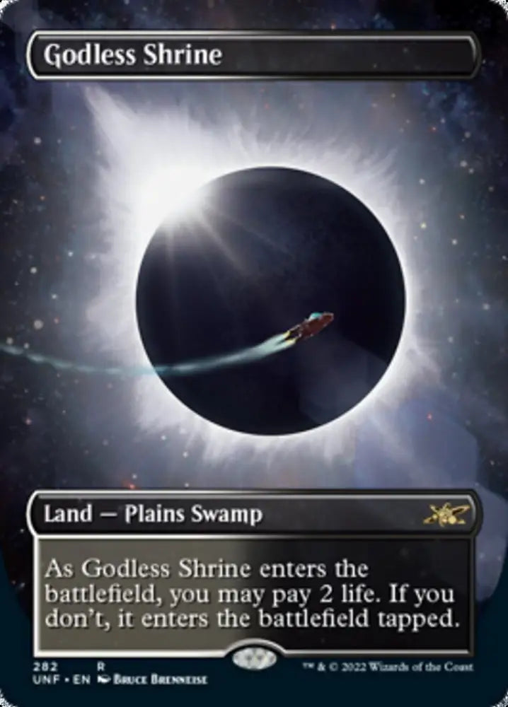 Godless Shrine (Borderless) [Unfinity] - MTG Single