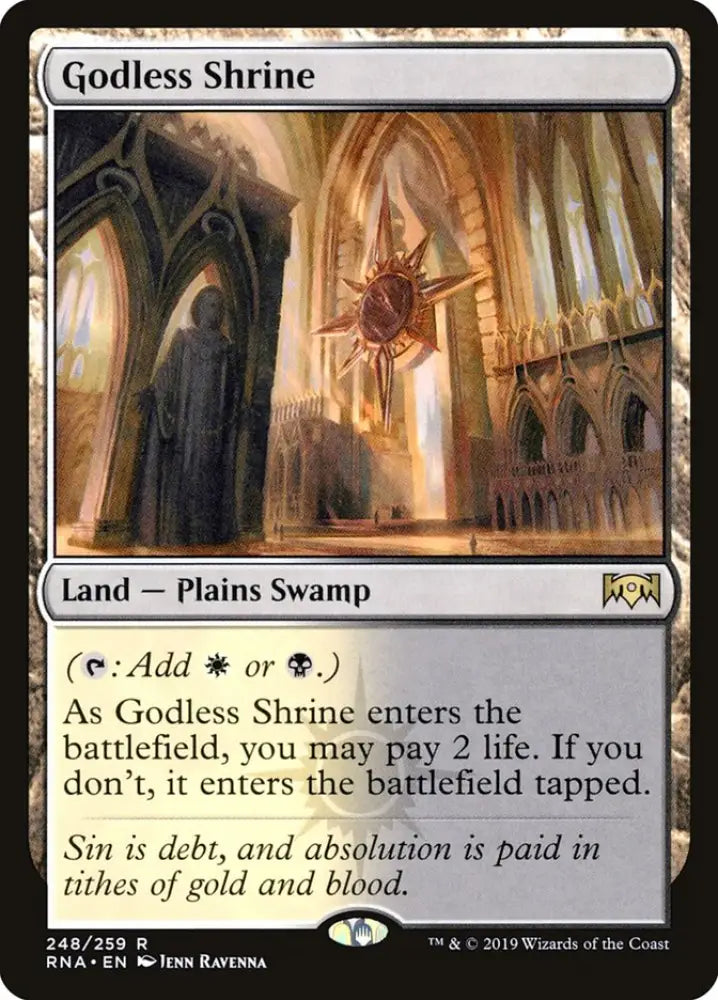 Godless Shrine [Ravnica Allegiance] - MTG Single