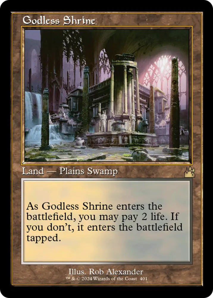 Godless Shrine (Retro) [Ravnica Remastered] - MTG Single