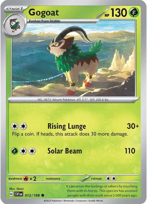Gogoat (012/198) [Scarlet & Violet: Base Set] - Pokemon Single