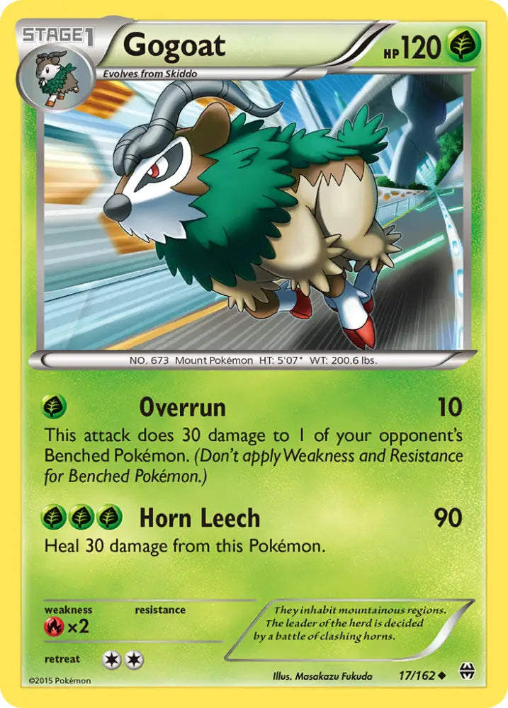 Gogoat (17/162) [XY: BREAKthrough] - Pokemon Single