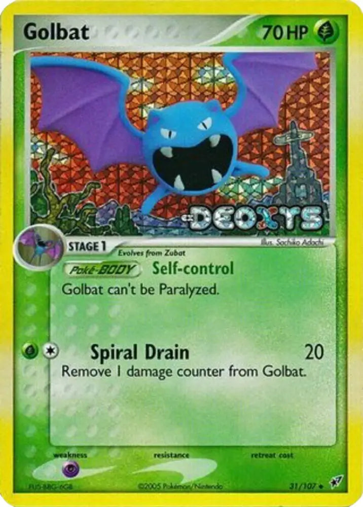 Golbat (31/107) (Stamped) [EX: Deoxys] - Pokemon Single