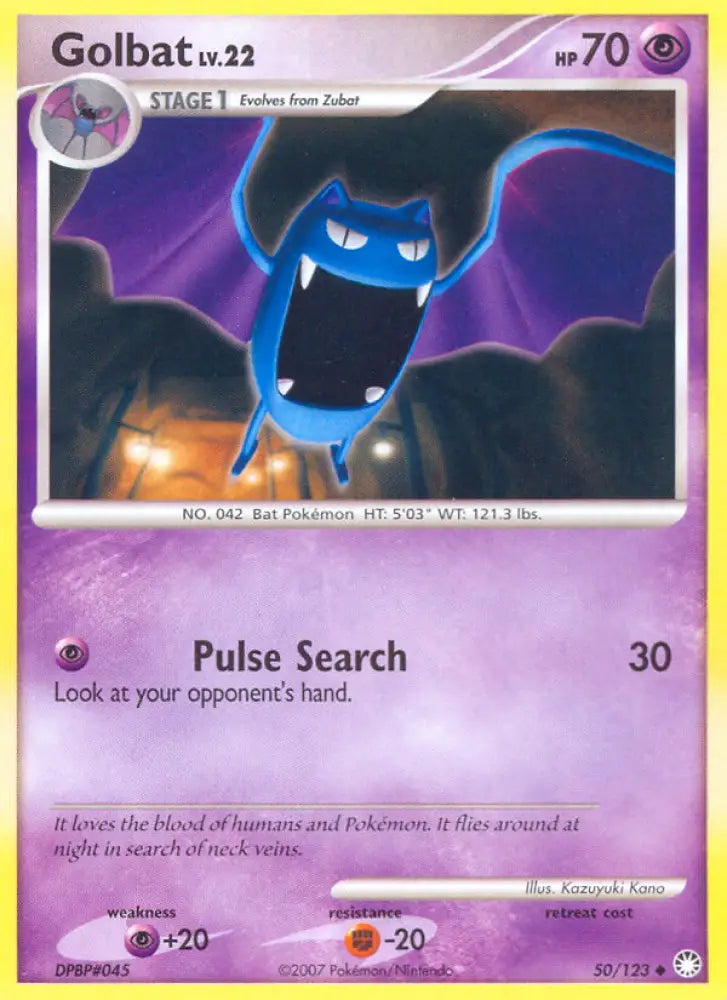 Golbat (50/123) [Diamond & Pearl: Mysterious Treasures] - Pokemon Single
