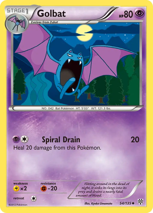 Golbat (54/135) [Black & White: Plasma Storm] - Pokemon Single