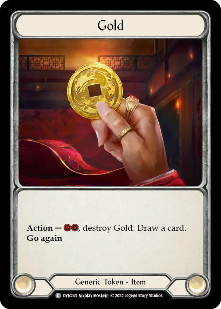 Gold [Dynasty] Rainbow Foil - Flesh And Blood Single
