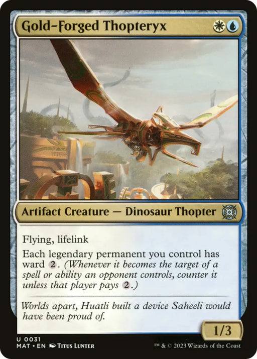 Gold-Forged Thopteryx [March of the Machine: The Aftermath] - MTG Single