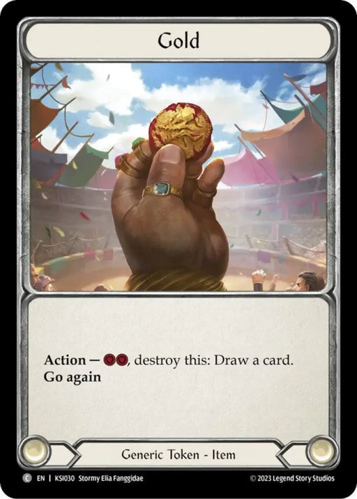 Gold [Heavy Hitters] (Kassai Blitz Deck) - Flesh And Blood Single