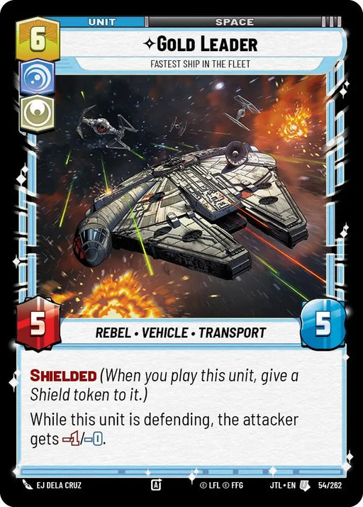 Gold Leader - Fastest Ship in the Fleet (054/257) [Jump to Lightspeed] - Star Wars: Unlimited Single
