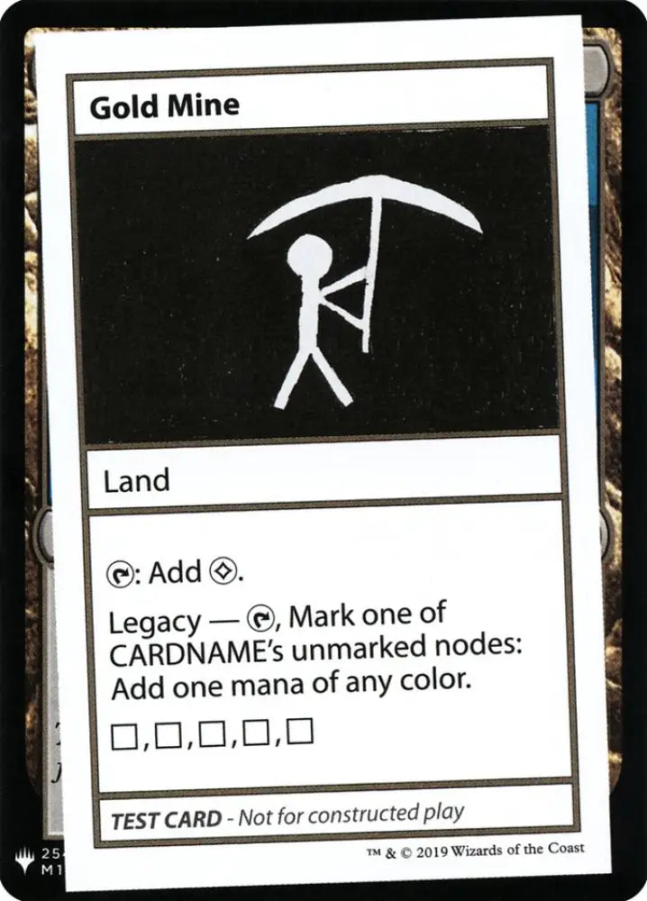 Gold Mine [Mystery Booster Playtest Cards] - MTG Single