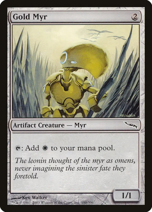Gold Myr [Mirrodin] - MTG Single