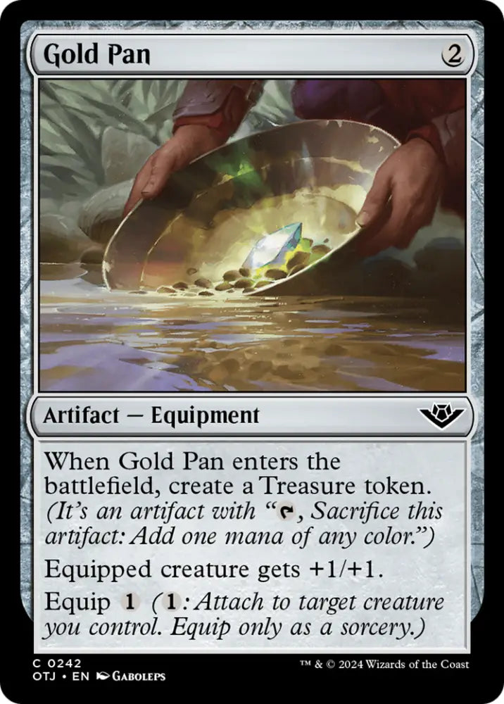Gold Pan [Outlaws of Thunder Junction] - MTG Single