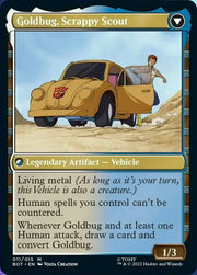 Goldbug Humanity’s Ally // Goldbug Scrappy Scout [Transformers] - MTG Single