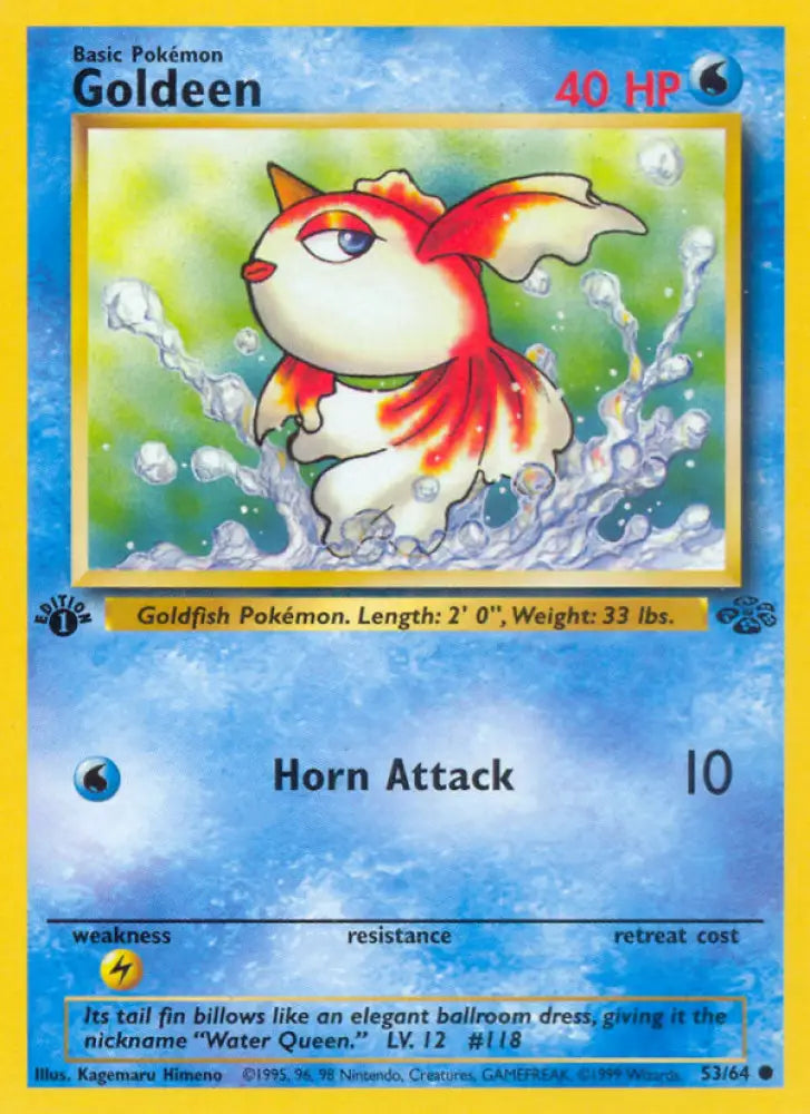 Goldeen (53/64) [Jungle 1st Edition] - Pokemon Single