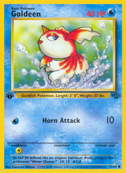 Goldeen (53/64) [Jungle 1st Edition] - Pokemon Single
