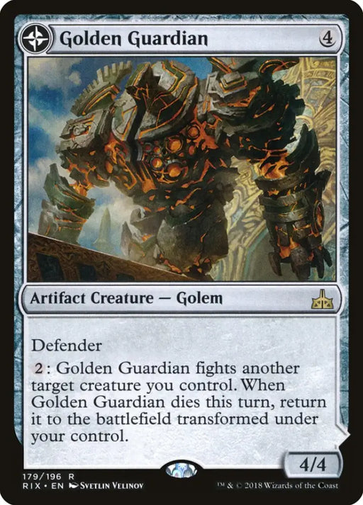 Golden Guardian // Gold-Forge Garrison [Rivals of Ixalan] - MTG Single