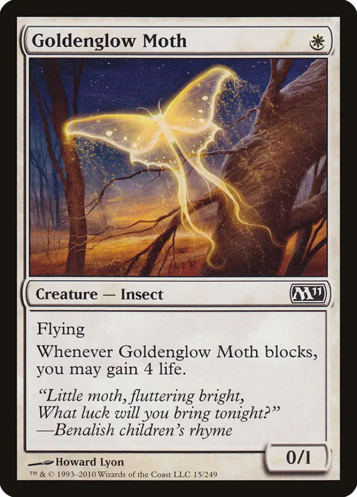 Goldenglow Moth [Magic 2011] - MTG Single